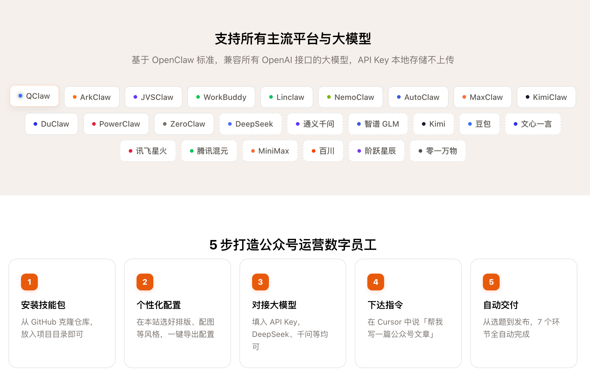 支持平台